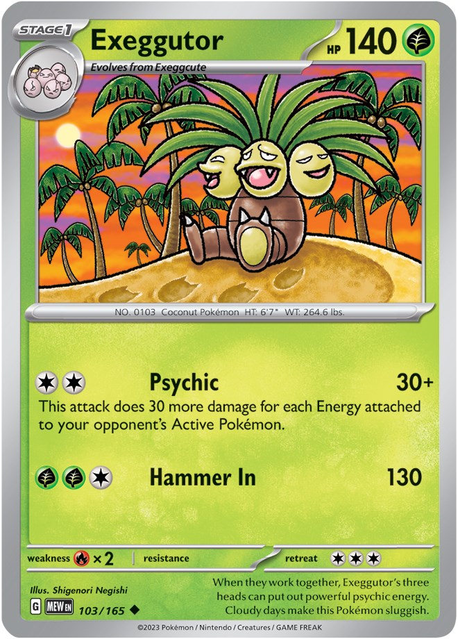 Exeggutor (103/165) [Scarlet & Violet 151] | Card Merchant Takapuna