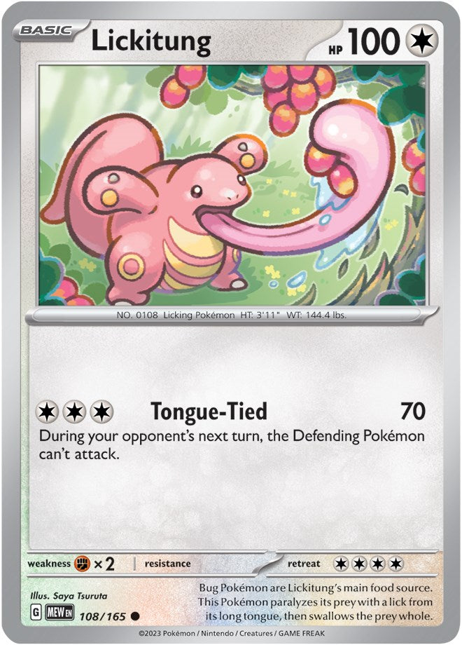 Lickitung (108/165) [Scarlet & Violet 151] | Card Merchant Takapuna