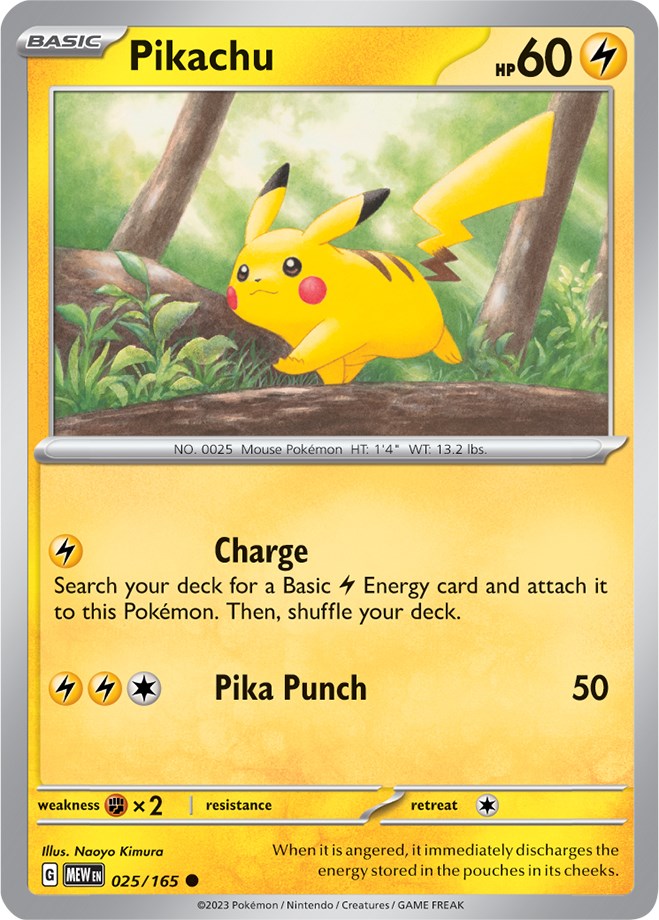 Pikachu (025/165) [Scarlet & Violet 151] | Card Merchant Takapuna