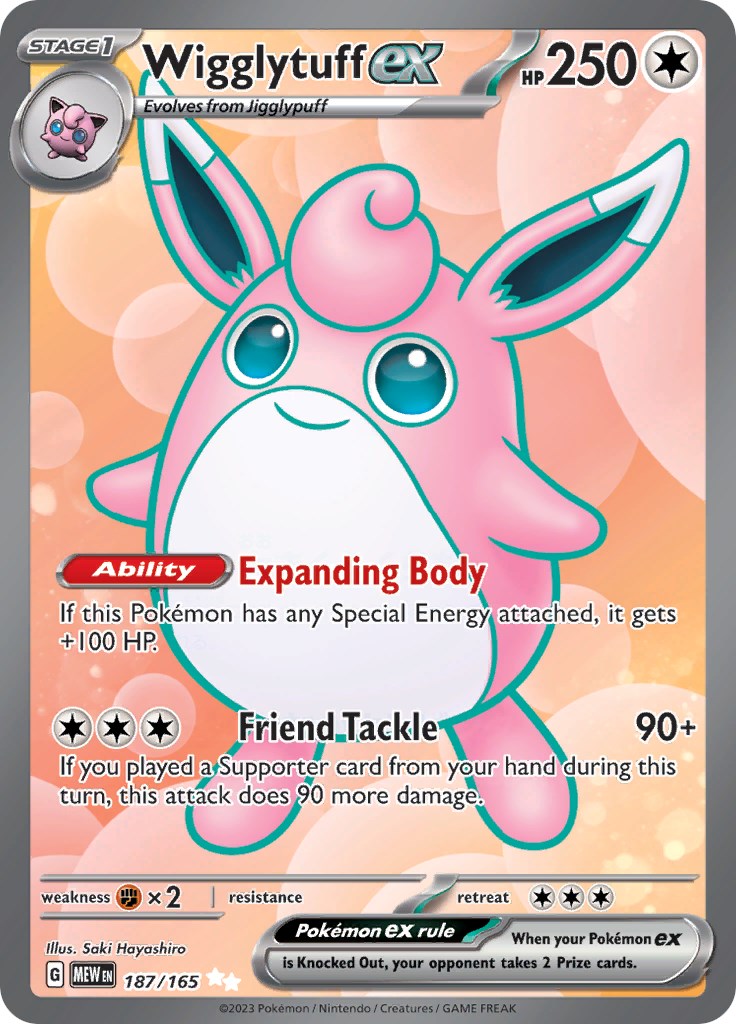 Wigglytuff ex (187/165) [Scarlet & Violet 151] | Card Merchant Takapuna