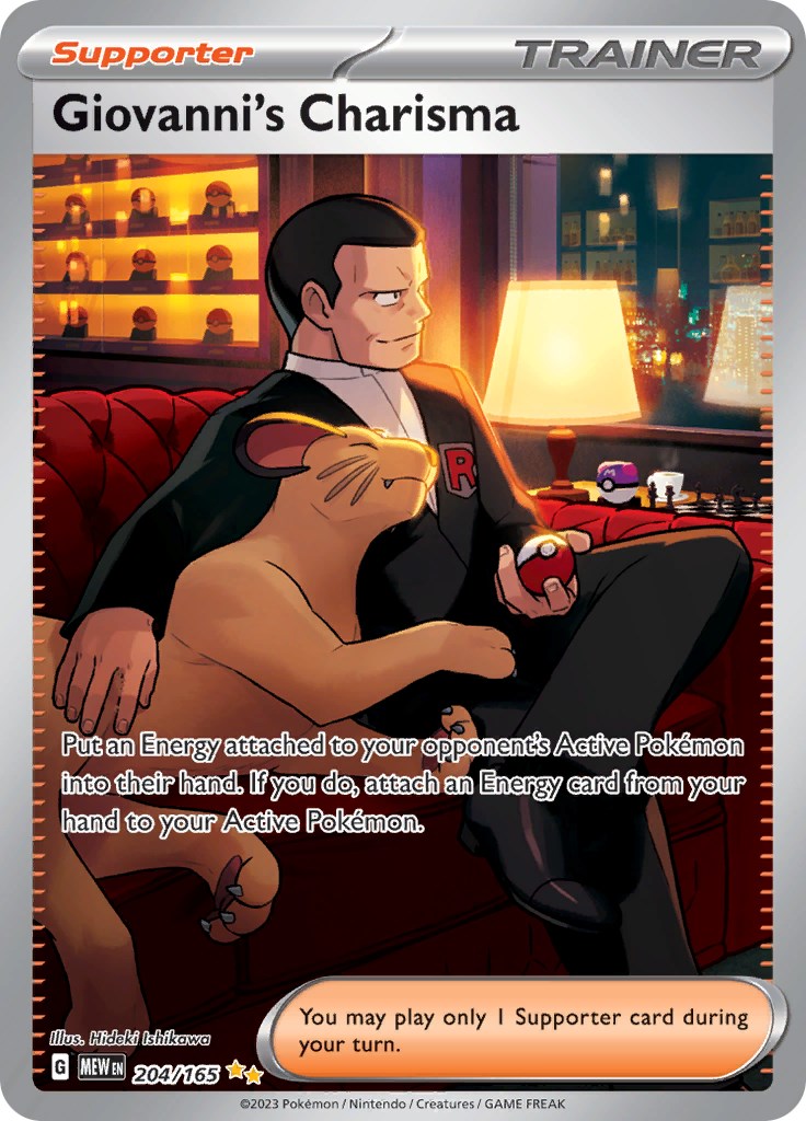 Giovanni's Charisma (204/165) [Scarlet & Violet: 151] | Card Merchant Takapuna