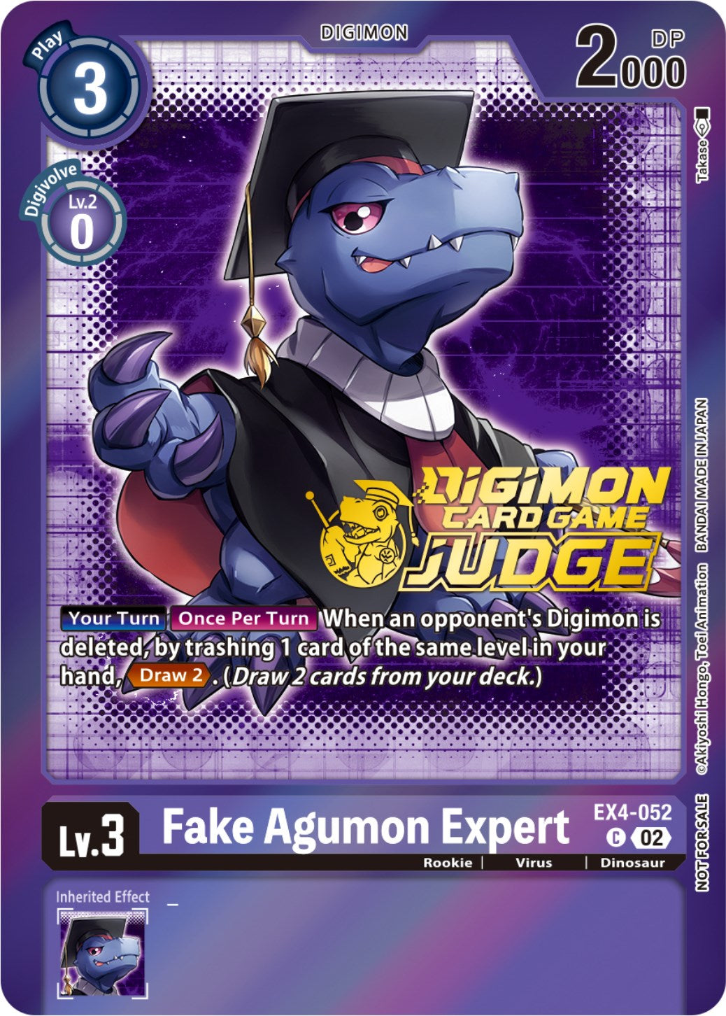 Fake Agumon Expert [EX4-052] (Judge Pack 4) [Alternative Being Booster Promos] | Card Merchant Takapuna