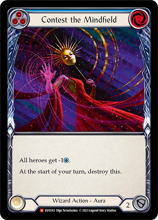 Contest the Mindfield [EVO243] (Bright Lights)  Rainbow Foil | Card Merchant Takapuna