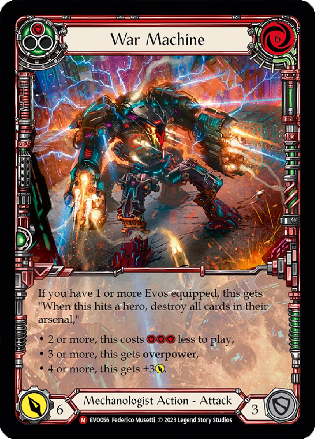 War Machine (Extended Art) [EVO056] (Bright Lights)  Rainbow Foil | Card Merchant Takapuna