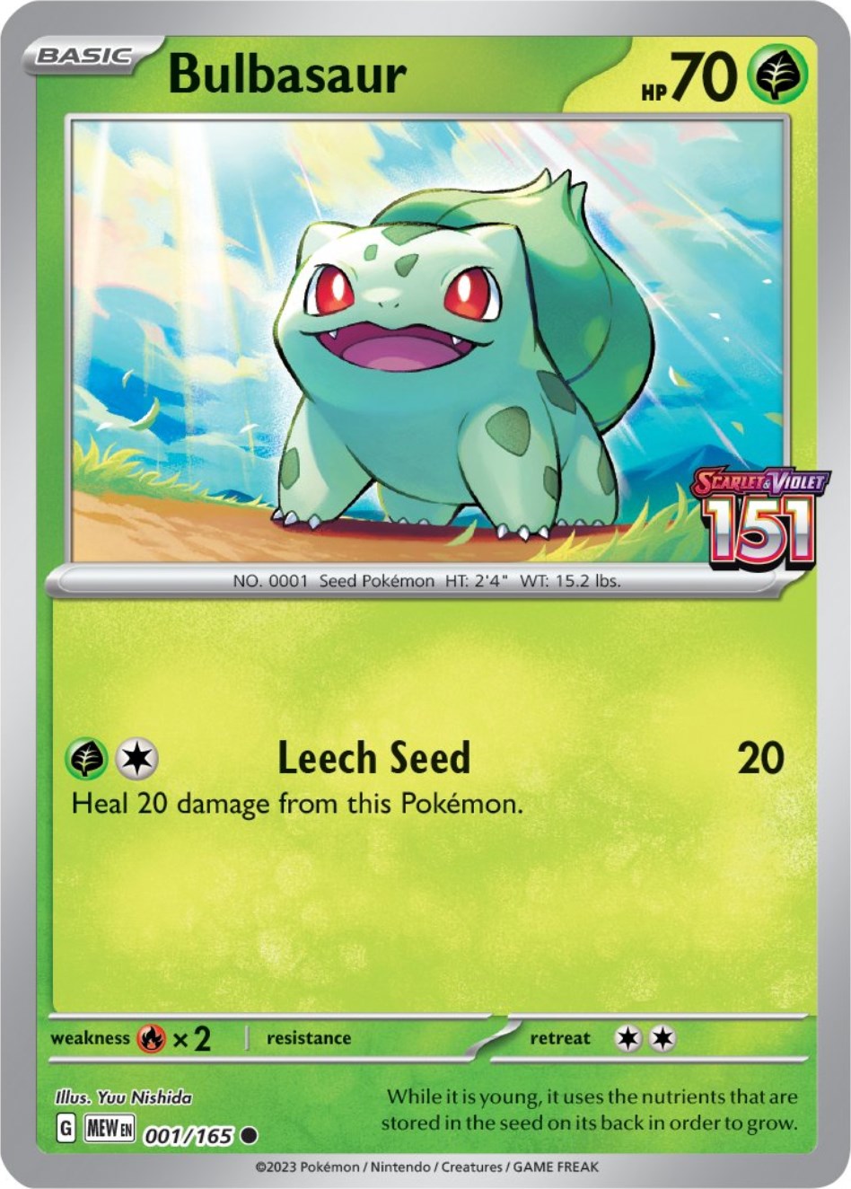 Bulbasaur (001/165) (Best Buy Exclusive) [Scarlet & Violet 151] | Card Merchant Takapuna