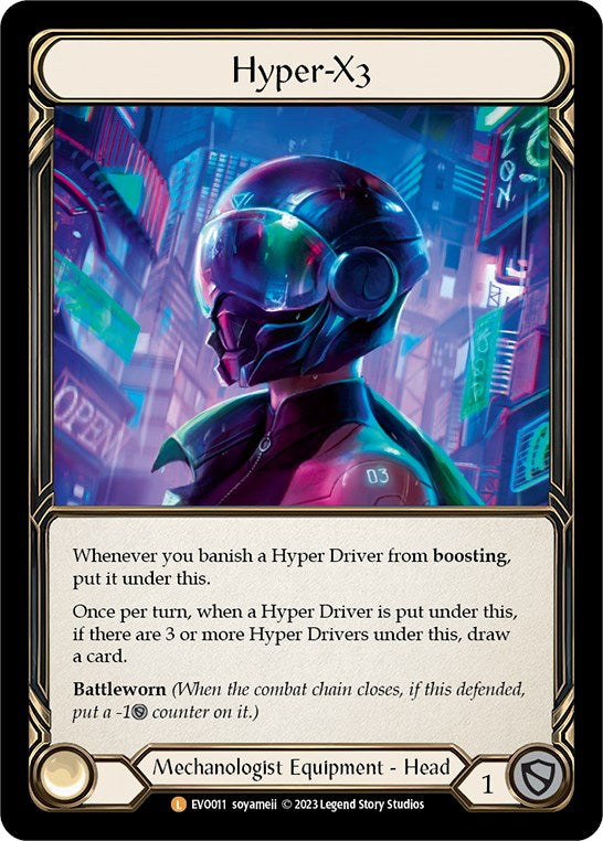 Hyper-X3 [EVO011] (Bright Lights)  Rainbow Foil | Card Merchant Takapuna