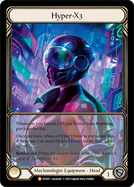 Hyper-X3 (Extended Art) [EVO011] (Bright Lights)  Cold Foil | Card Merchant Takapuna