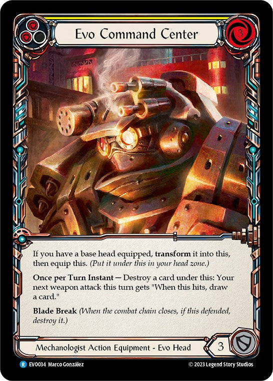 Evo Command Center [EVO034] (Bright Lights)  Cold Foil | Card Merchant Takapuna