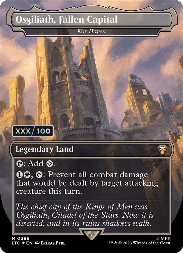 Osgiliath, Fallen Capital - Kor Haven (Serialized) [The Lord of the Rings: Tales of Middle-Earth Commander] | Card Merchant Takapuna