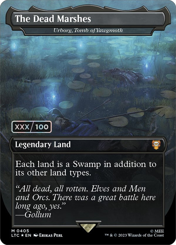 The Dead Marshes - Urborg, Tomb of Yawgmoth (Serialized) [The Lord of the Rings: Tales of Middle-Earth Commander] | Card Merchant Takapuna