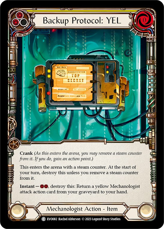 Backup Protocol: YEL [EVO082] (Bright Lights) | Card Merchant Takapuna