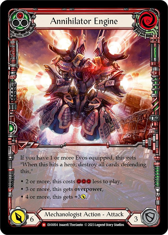 Annihilator Engine (Extended Art) [EVO054] (Bright Lights)  Rainbow Foil | Card Merchant Takapuna