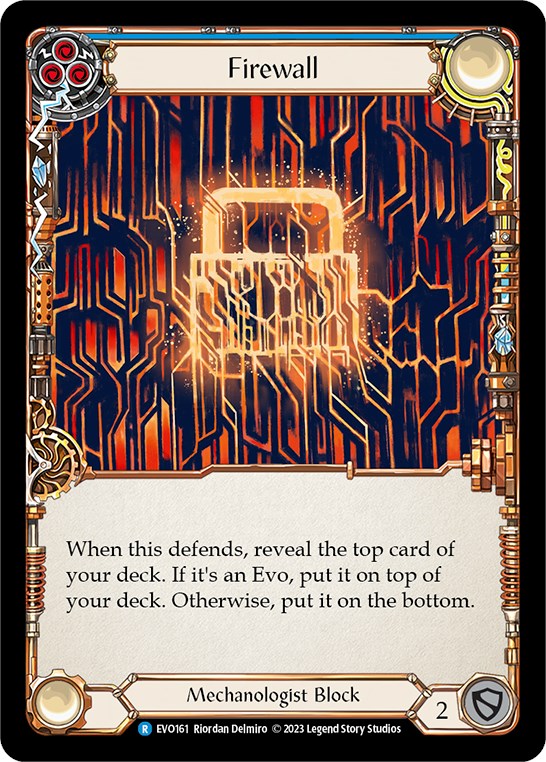 Firewall (Blue) [EVO161] (Bright Lights) | Card Merchant Takapuna