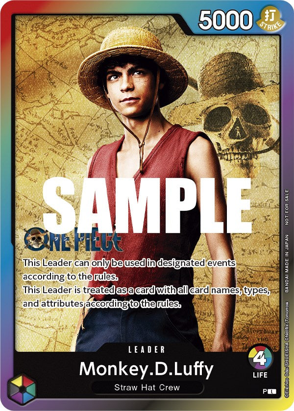 Monkey.D.Luffy (Leader Pack - Live Action) (Sealed Battle 2023 Vol. 1) [One Piece Promotion Cards] | Card Merchant Takapuna