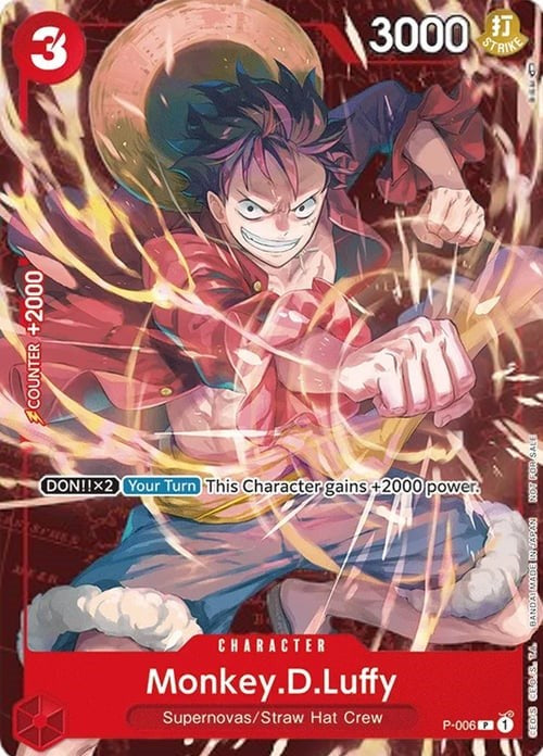 Monkey.D.Luffy (P-006) (Retail Promo) [One Piece Promotion Cards] | Card Merchant Takapuna