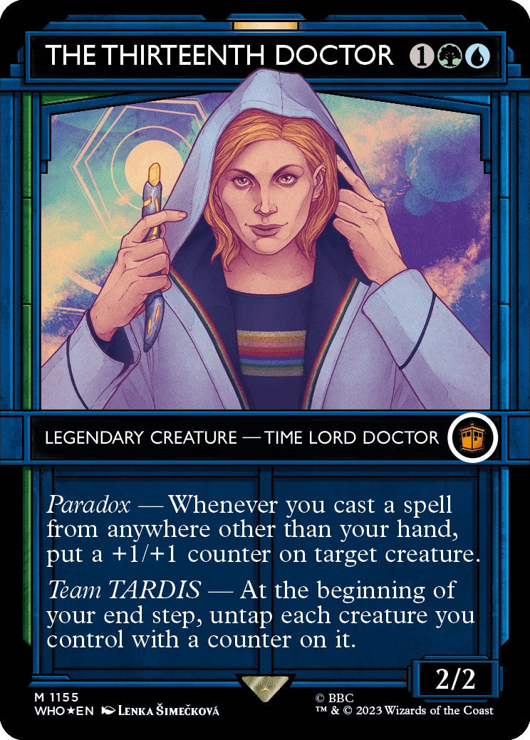 The Thirteenth Doctor (Showcase) (Surge Foil) [Doctor Who] | Card Merchant Takapuna