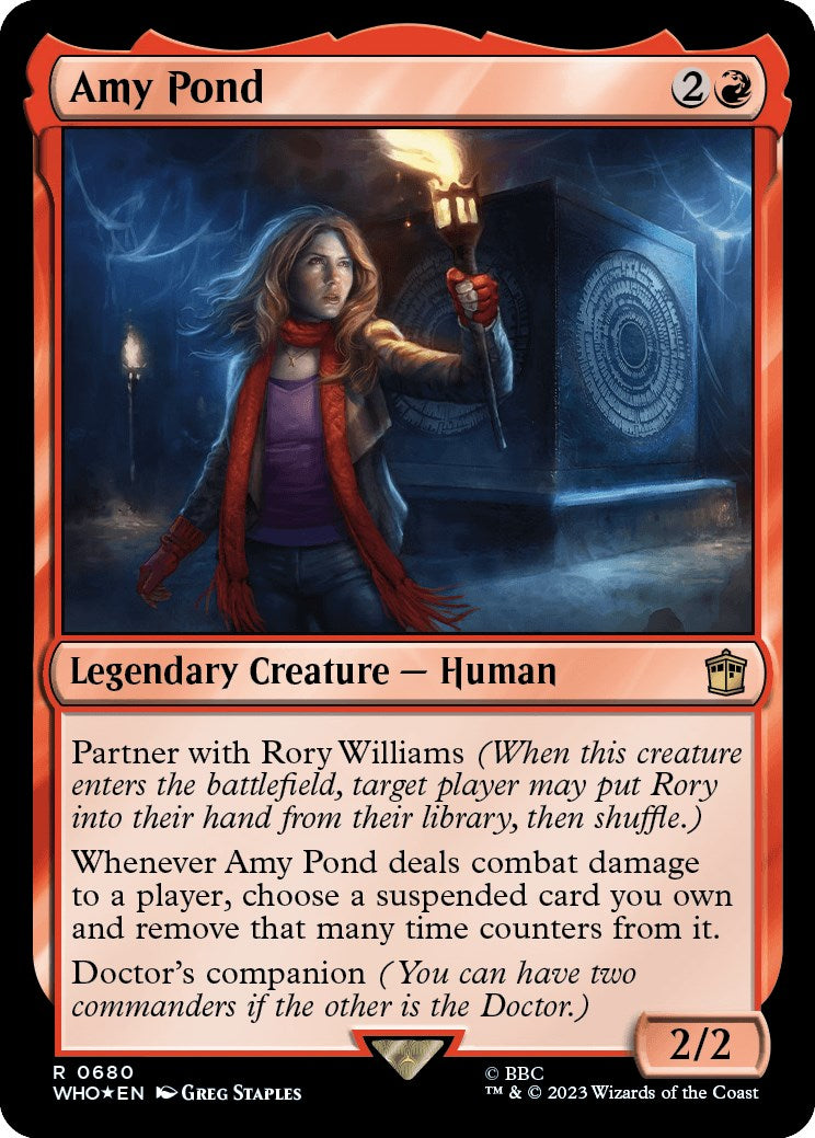 Amy Pond (Surge Foil) [Doctor Who] | Card Merchant Takapuna