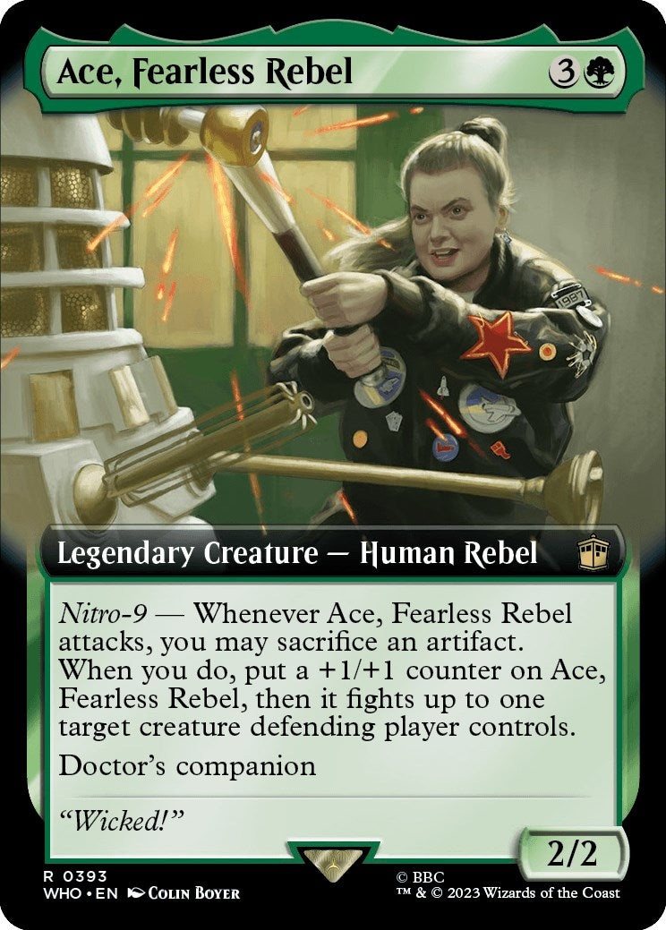 Ace, Fearless Rebel (Extended Art) [Doctor Who] | Card Merchant Takapuna