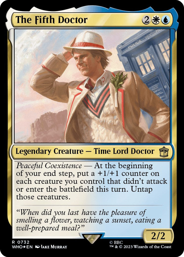 The Fifth Doctor (Surge Foil) [Doctor Who] | Card Merchant Takapuna