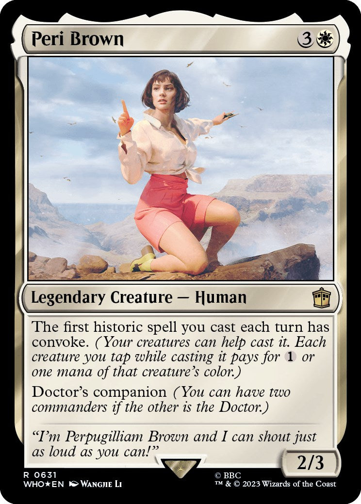 Peri Brown (Surge Foil) [Doctor Who] | Card Merchant Takapuna