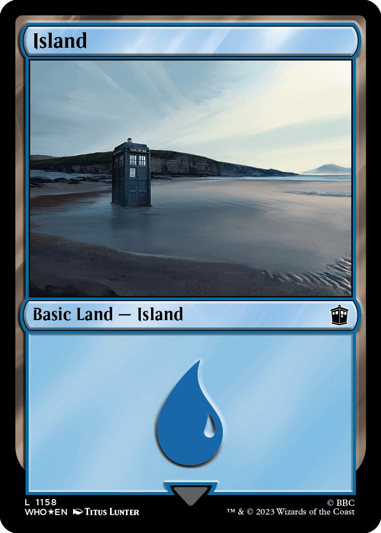 Island (1158) (Surge Foil) [Doctor Who] | Card Merchant Takapuna