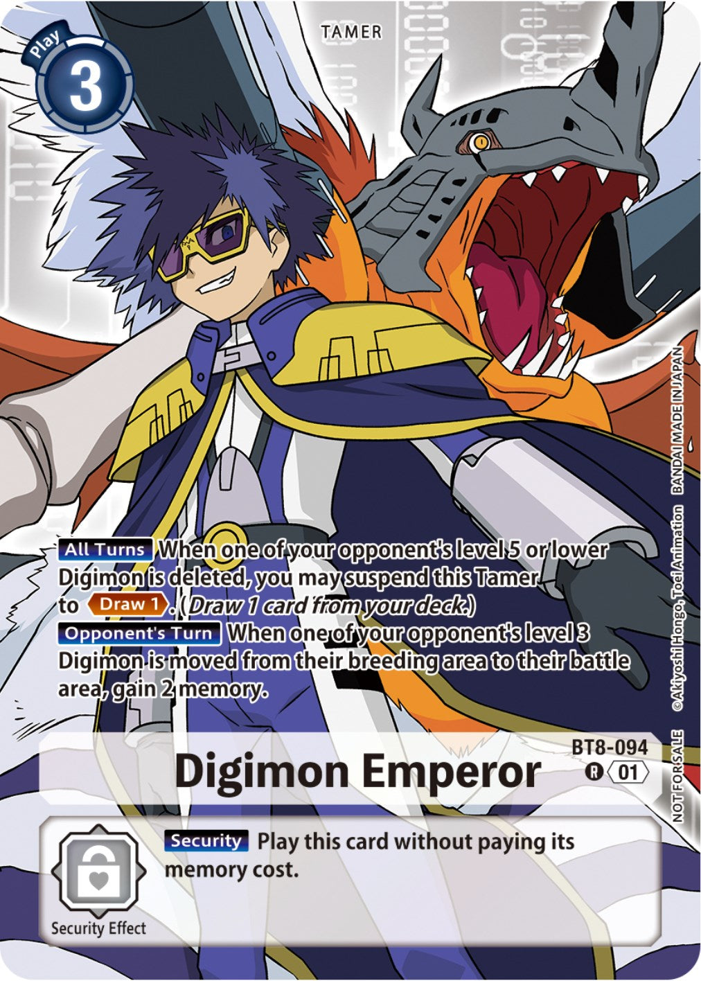 Digimon Emperor [BT8-094] (Tamer Party Pack -The Beginning-) [New Awakening] | Card Merchant Takapuna