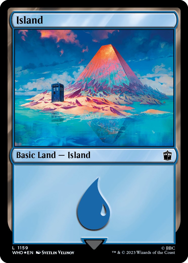 Island (1159) (Surge Foil) [Doctor Who] | Card Merchant Takapuna