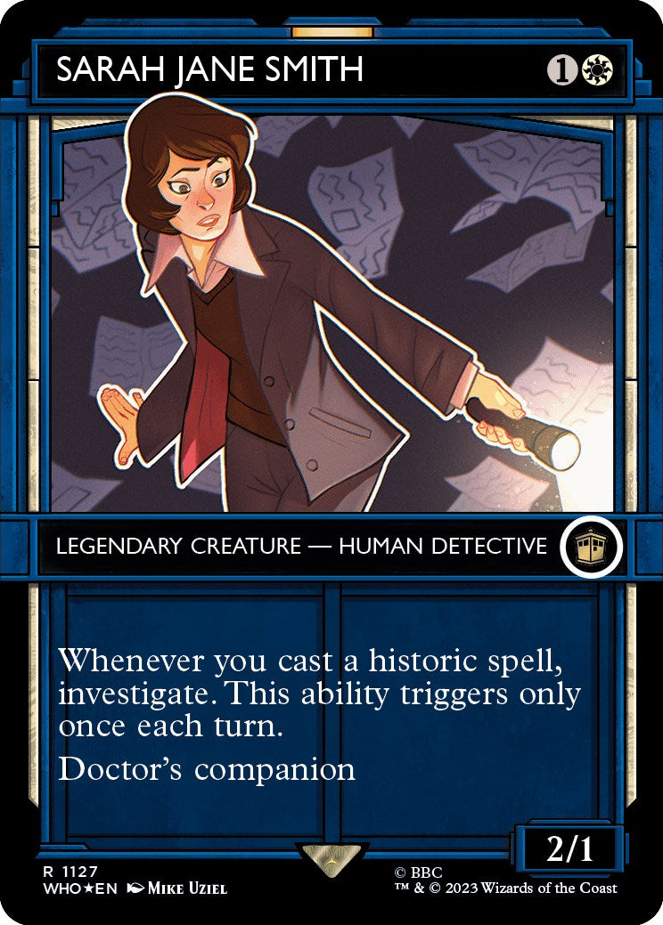 Sarah Jane Smith (Showcase) (Surge Foil) [Doctor Who] | Card Merchant Takapuna