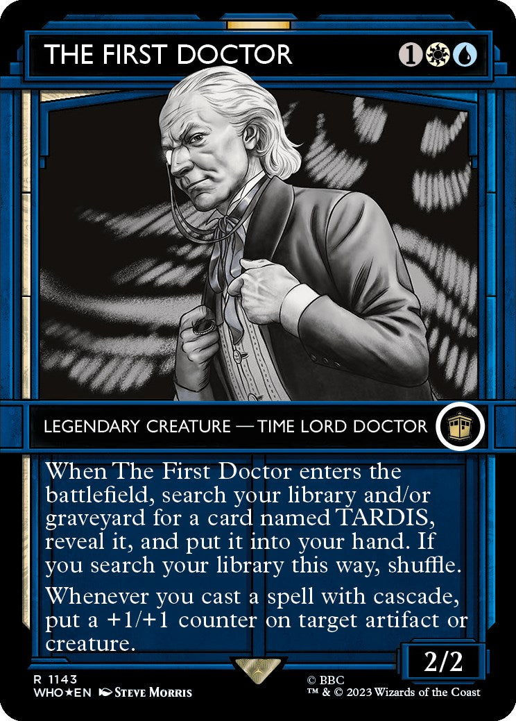 The First Doctor (Showcase) (Surge Foil) [Doctor Who] | Card Merchant Takapuna