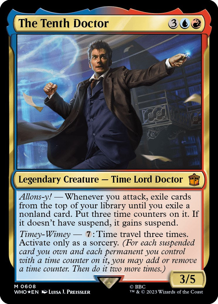 The Tenth Doctor (Surge Foil) [Doctor Who] | Card Merchant Takapuna