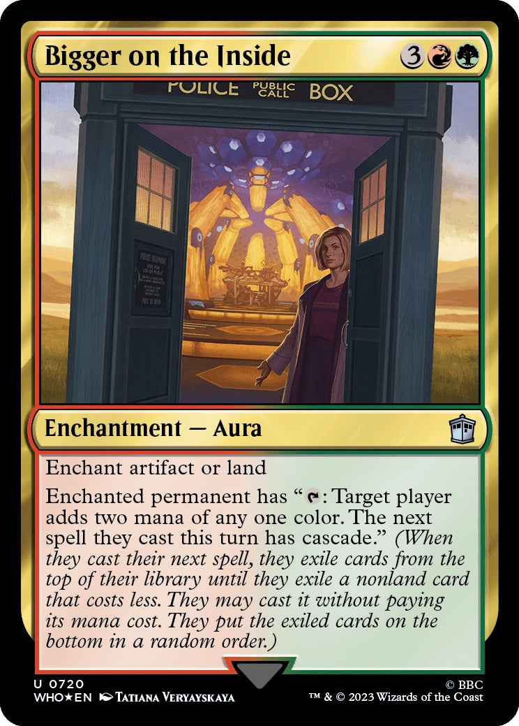 Bigger on the Inside (Surge Foil) [Doctor Who] | Card Merchant Takapuna