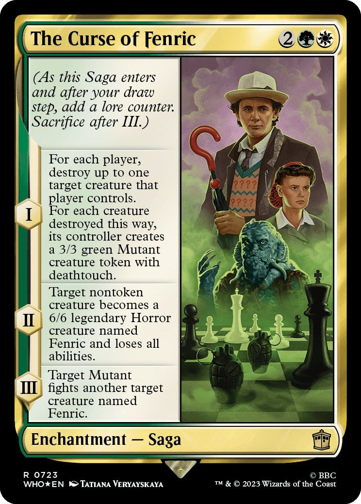 The Curse of Fenric (Surge Foil) [Doctor Who] | Card Merchant Takapuna