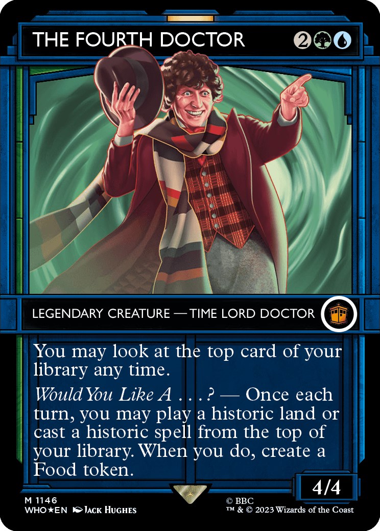 The Fourth Doctor (Showcase) (Surge Foil) [Doctor Who] | Card Merchant Takapuna