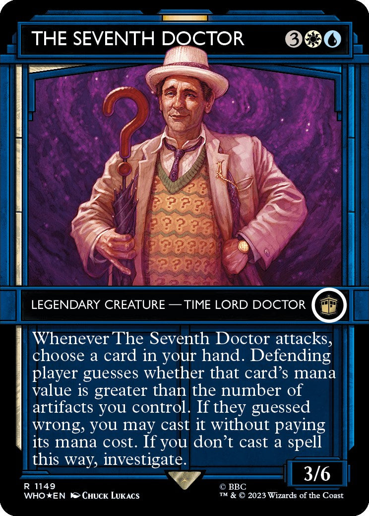 The Seventh Doctor (Showcase) (Surge Foil) [Doctor Who] | Card Merchant Takapuna