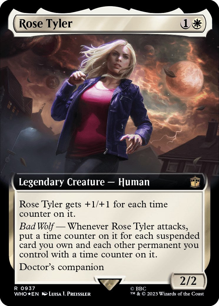 Rose Tyler (Extended Art) (Surge Foil) [Doctor Who] | Card Merchant Takapuna