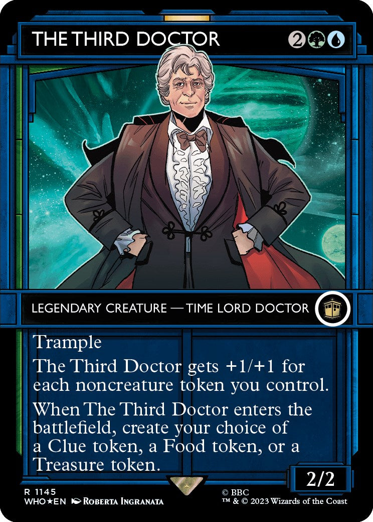 The Third Doctor (Showcase) (Surge Foil) [Doctor Who] | Card Merchant Takapuna