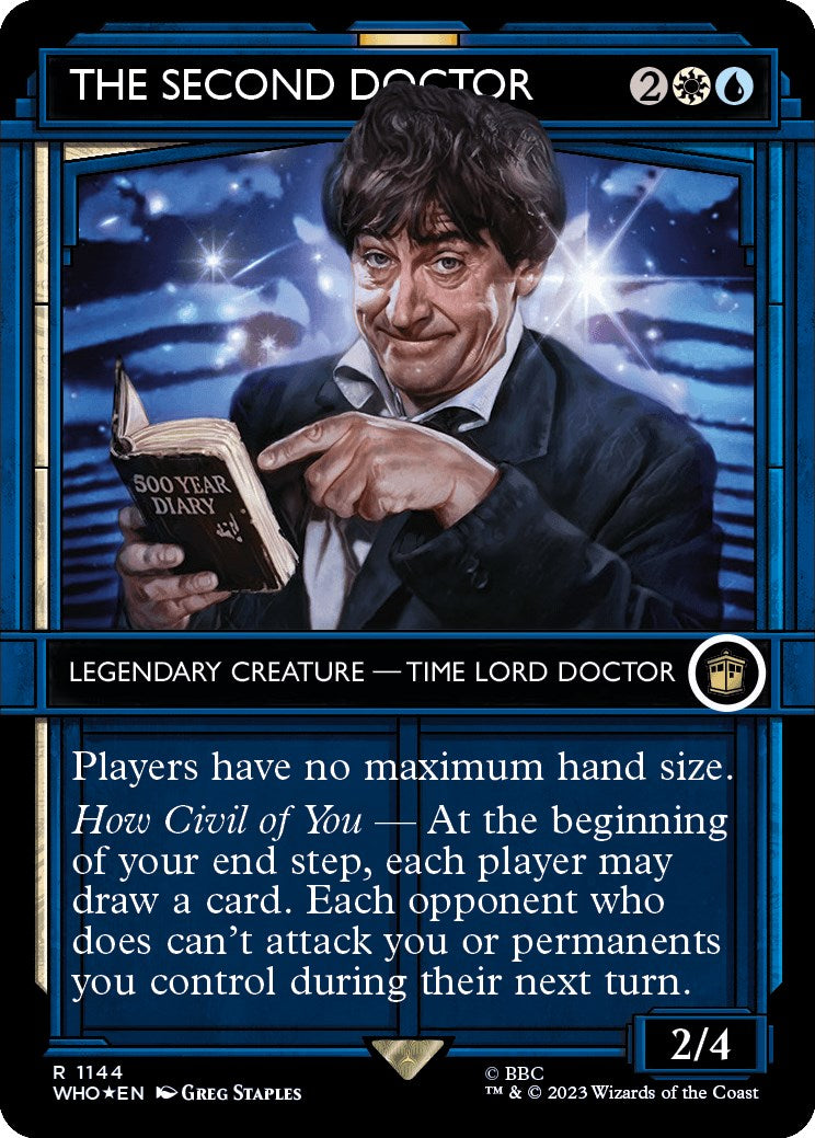 The Second Doctor (Showcase) (Surge Foil) [Doctor Who] | Card Merchant Takapuna