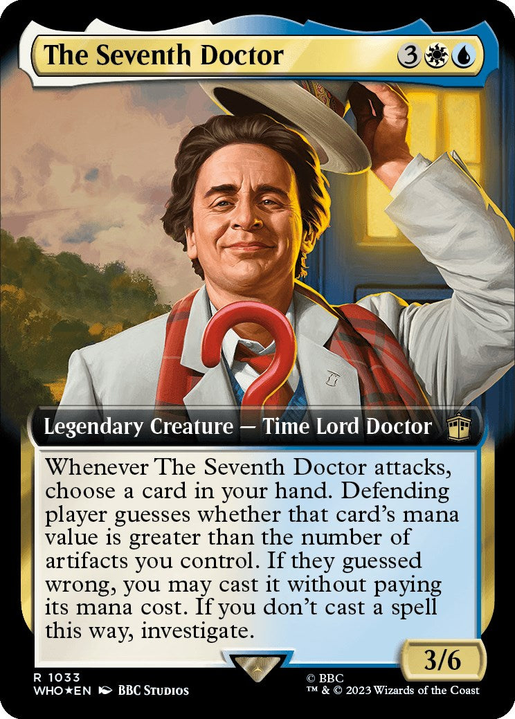 The Seventh Doctor (Extended Art) (Surge Foil) [Doctor Who] | Card Merchant Takapuna