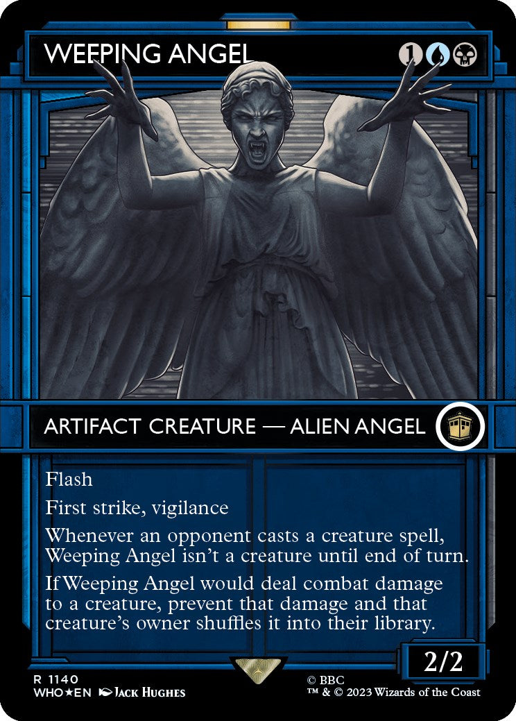 Weeping Angel (Showcase) (Surge Foil) [Doctor Who] | Card Merchant Takapuna