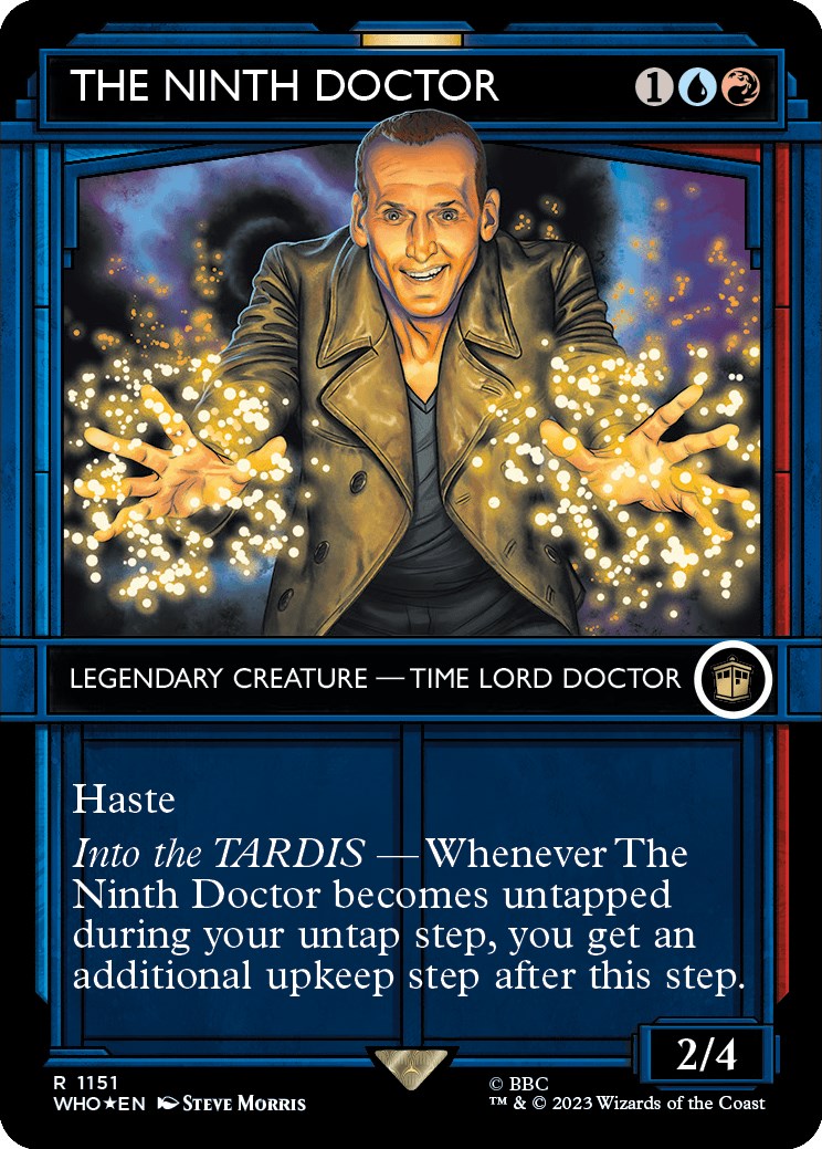 The Ninth Doctor (Showcase) (Surge Foil) [Doctor Who] | Card Merchant Takapuna