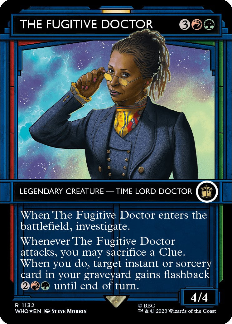 The Fugitive Doctor (Showcase) (Surge Foil) [Doctor Who] | Card Merchant Takapuna