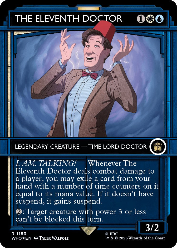 The Eleventh Doctor (Showcase) (Surge Foil) [Doctor Who] | Card Merchant Takapuna