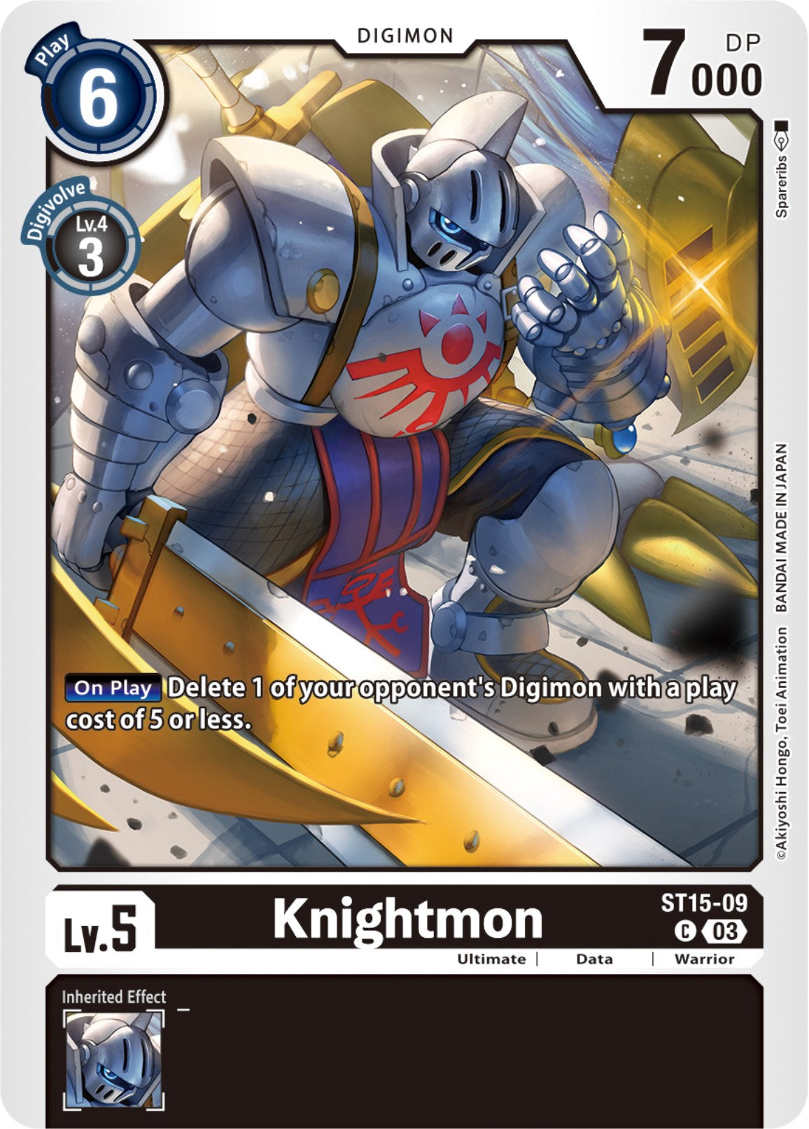 Knightmon [ST15-09] [Starter Deck: Dragon of Courage] | Card Merchant Takapuna