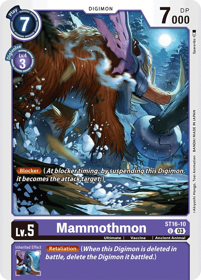 Mammothmon [ST16-10] [Starter Deck: Wolf of Friendship] | Card Merchant Takapuna