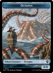 Octopus // Rabbit Double-Sided Token [Bloomburrow Commander Tokens] | Card Merchant Takapuna