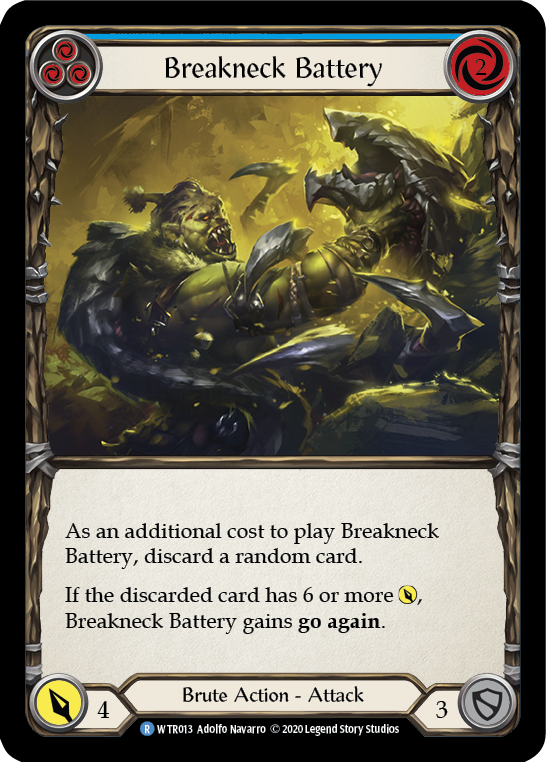 Breakneck Battery (Blue) [U-WTR013] (Welcome to Rathe Unlimited)  Unlimited Normal | Card Merchant Takapuna