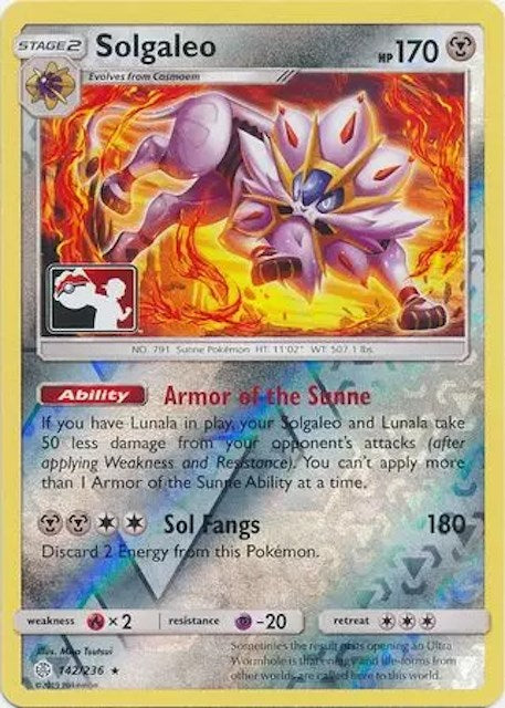 Solgaleo (142/236) [League & Championship Cards] | Card Merchant Takapuna