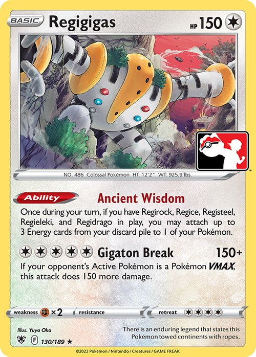 Regigigas (130/189) [Prize Pack Series Three] | Card Merchant Takapuna