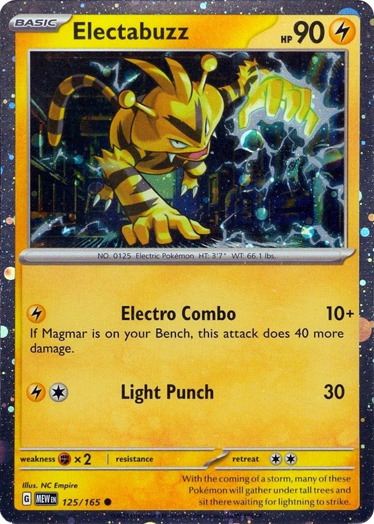 Electabuzz (125/165) (Cosmos Holo) [Miscellaneous Cards] | Card Merchant Takapuna