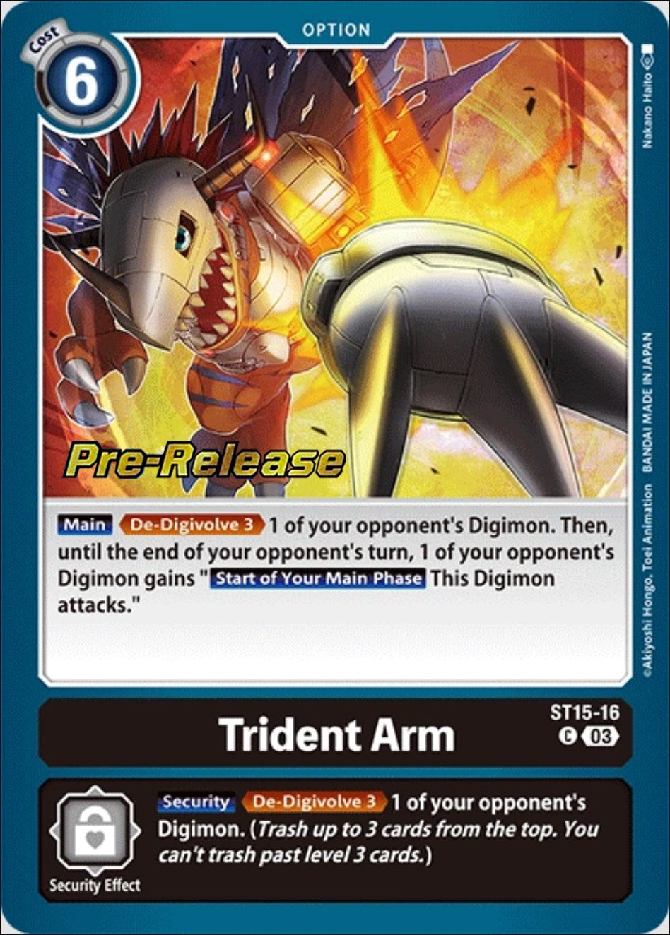 Trident Arm [ST15-16] [Starter Deck: Dragon of Courage Pre-Release Cards] | Card Merchant Takapuna